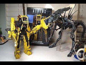 NECA ALIENS POWER LOADER P-5000 Deluxe Vehicle Figure Unboxing & Review! Queen Alien Ripley!