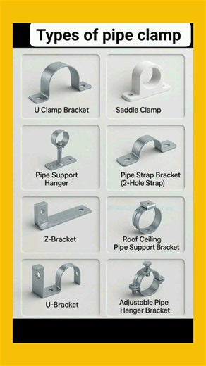 Types of Pipe Clamps #construction #plumbing #clamps #shorts