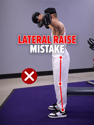 ❌ Stop Making This Lateral Raise Mistake! Stop using your legs to generate momentum on the lateral raise—this reduces tension on your side delts. An easy fix is to simply sit down on a bench. This takes your legs out of the movement. Outfit from ⁨@dfyne.official - Use code DELTA for 10% off. Link in bio. Size & Shred Training program 👉🏻 deltabolic.com (link in bio)