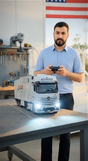 Realistic RC Truck Driving on Mini Road | Powerful Remote Control Truck