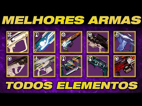 AS MELHORES ARMAS LENDÁRIAS DO JOGO DE CADA TIPO E ELEMENTO! - Destiny 2: A Forma Final