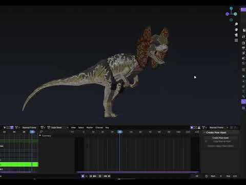 Jurassic Blocky - Dilophosaurus Remodel (Roar 2 Teaser)