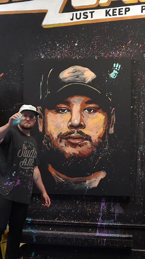 Painting Luke Combs in Just 13 Minutes