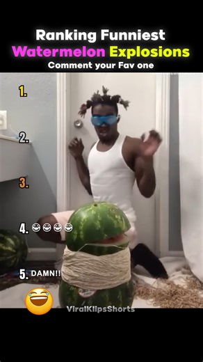 Ranking the funniest watermelon Explosions moments 😂🤣 #shorts