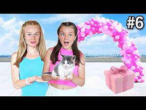 SURPRISING LITTLE SISTER WITH 6 GIFTS IN 24 HOURS FOR BIRTHDAY! | Family Fizz