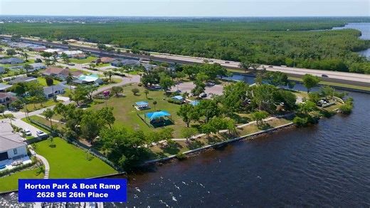 🌊🚤 Launch into adventure at Horton Park & Boat Ramp! This scenic 5-acre waterfront spot gives you direct access to the Gulf via the Caloosahatchee River and is just 10.9 miles from the Sanibel Causeway Bridge! Perfect for boating, picnics, fishing, or simply soaking in the river views. 🌅 Enjoy picnic shelters, a playground, a walking path, and plenty of benches to relax. Boat trailer parking is available for a daily fee or annual permit—pay easily through the Passport Parking app. 📍 2628 SE 