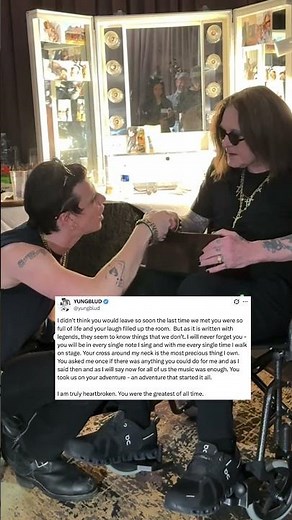A heartbroken Yungblud breaks down in emotional tribute to Ozzy Osbourne