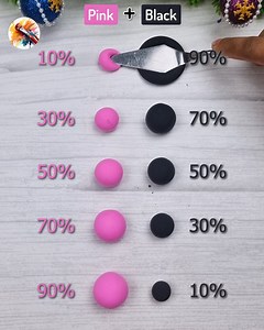 4.4M views · 6.7K reactions | Pink Vs Black, Satisfying color mixing Clay | Painting Concept | Facebook