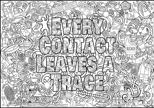 LARGE Crime Lab Coloring Banner Lab Week 2026 True Crime Laboratory Poster Celebrate Team Building Activity Coloring Sheet Evidence Finding - Etsy