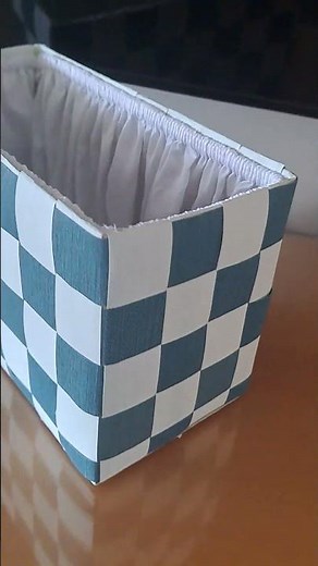 Cute Blue & White Checkered Basket 💙 Aesthetic Gift Basket Idea