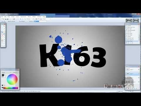 Paint.NET tutorial number 131 - Splatter on text with depth