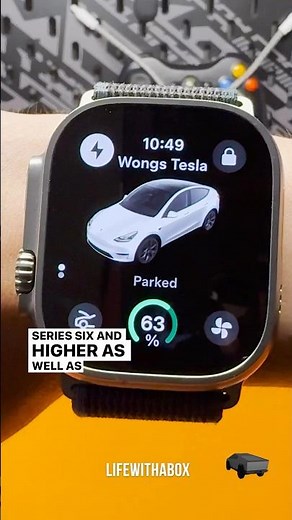 Tesla's Apple Watch App: First Look! 🚗⌚️