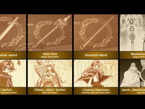 YOU KNOW ALL 5 MAGIA VANDER WANDS? All wands and Will's swords in Wistoria.