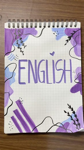 SUBJECT Cover Page | Simple Notebook Cover page design 💕 #shorts