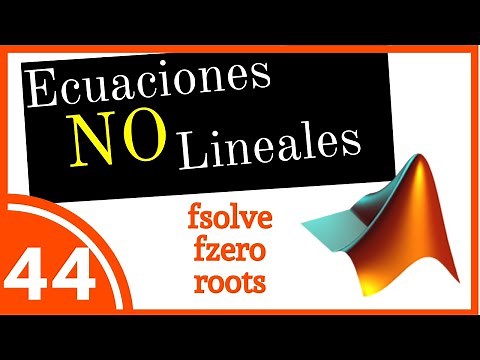 Systems of Nonlinear Equations in Matlab 💜 [fsolve, fzero, roots] #044