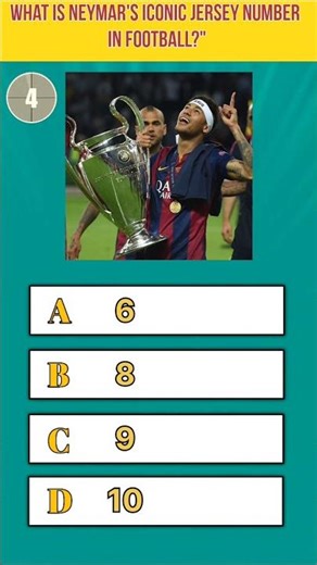 What is Neymar's iconic jersey number in football? #brazilfootball #naymar