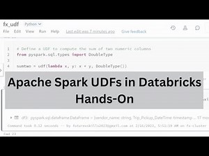 Apache Spark User-Defined Functions (UDF) : Hands-On with Databricks Community Edition