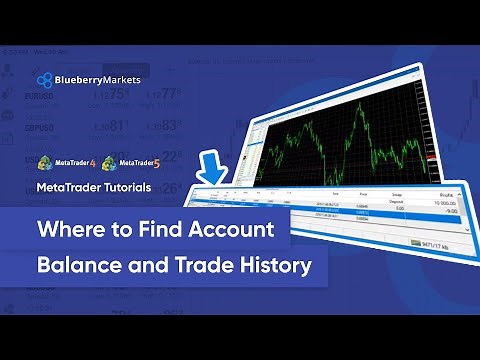 (PC/Mac) Where can I find my account balance and trade history? MT4 and MT5