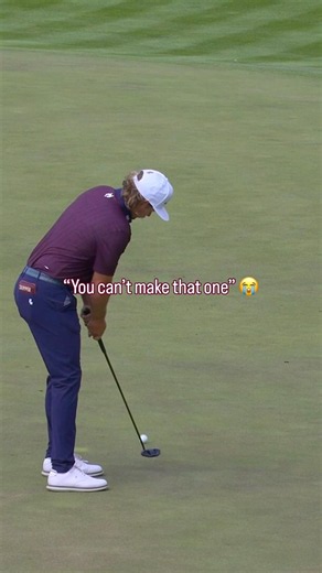 This putt never should’ve gone in 🤯