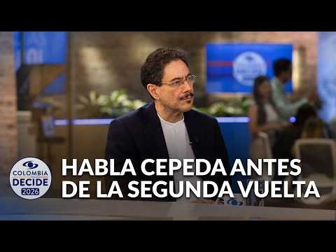 Iván Cepeda, candidato presidencial, habla en Noticias Caracol a pocos días de la segunda vuelta