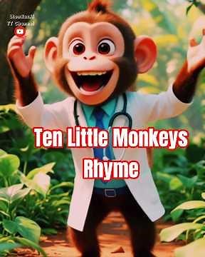 Ten Little Monkeys on the Bed 🐵 | Original Kids Song by Ltonraz AI | Fun Nursery Rhyme for Children