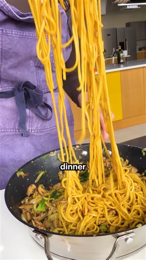 Add a little spice to January 🌶️ These quick pork and veg noodles are made even better with lots of chilli (but you can skip it if spice isn't your thing). The recipe is super versatile – use whatever vegetables you've got leftover and switch the protein to your favourite, we love them with a crispy fried egg on top 🍳 Make it in just 25 mins with the recipe on the Good Food app, just search 'spicy pork & ginger noodles'. | Good Food