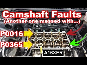 Astra J 1.6 engine light on with camshaft faults... Fault finding and repair.