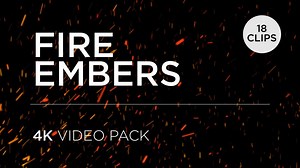 Fire Ember Overlay Loops - 4K Video Pack