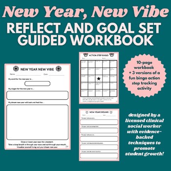 High School New Year Reflection & Goal-Setting Workbook: SEL, SMART Goals & More