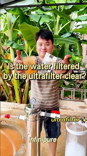 Ultrafiltration membrane cleaning effect demonstration！#ultrafilter #waterpurification #purifier