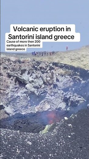 Volcanic Eruption in Santorini Island Greece #santorini #greece #Earthquake #countriesoftheworld