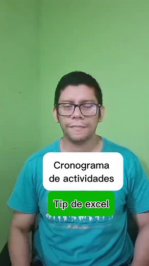 como hacer un cronograma de actividades #exceltips #macro #tutorial #excel #tecnologia