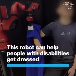 This AI-powered machine has learned how to help people get dressed. Learn more about the future of assistive technology: https://ow.ly/E29Y50PSqlP Carnegie Mellon University Massachusetts Institute of Technology (MIT) | World Economic Forum