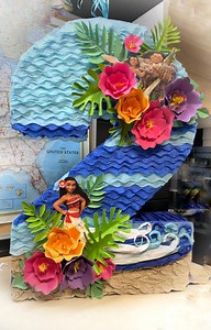 Moana Party Inspo, Moana Piñata, Baby Moana Birthday 3dletters, Hawaii Party Favors, Moana Banner, Custom Cake Toppers All Themes - Etsy