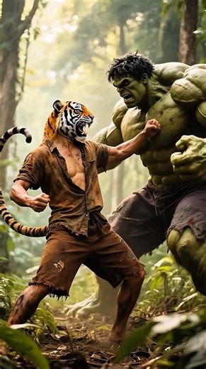 Jika Hulk VS Manusia Harimau #aderofijuandi #hulk