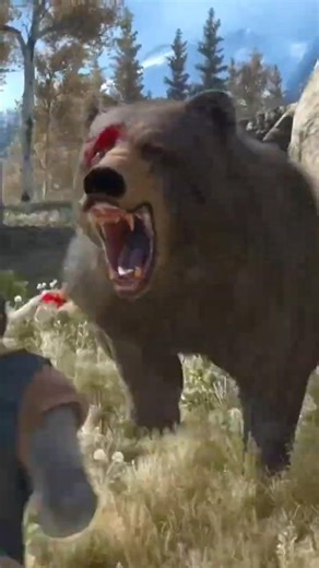 bear attack game bug in Days Gone Remastered #shorts #PS5