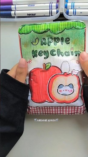 Opening Apple Keychain Blind Bag🍎🌱#shorts#papersquishy#papercraft#diy#asmr#diy#opening#keychain