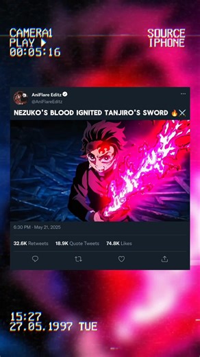 Nezuko's blood Ignited Tanjiro's sword 🔥⚔️ #shorts #demonslayer