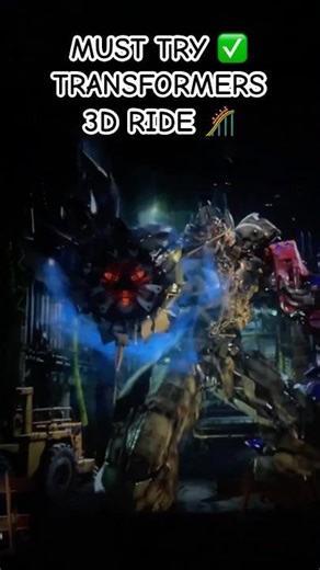 Transformers 3D Ride MUST TRY✅! 🤖🎢 Universal Studios Orlando #bumblebee #optimusprime