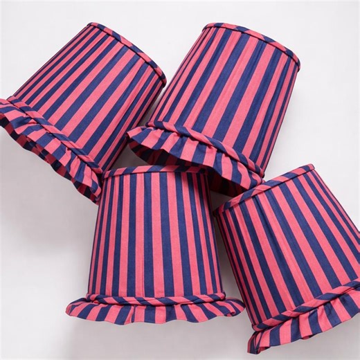 Pink Blue Striped Linen and Upholstery Fabric, Home Decor Fabric – Tablecloth, Sofa, Cushion - Etsy