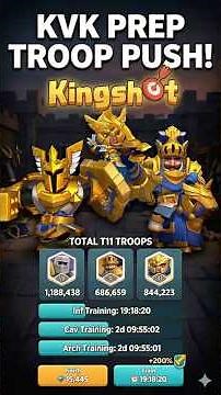 T11 Troop Training Push 🫡 Kvk Prep Day 4 Score Update | #214 vs #232