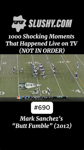 OFFICIAL CAUGHTLIVE ACCOUNT on Instagram: "Thanksgiving night, November 22, 2012, Jets vs. Patriots at MetLife. Running a busted read-option, Mark Sanchez tucked the ball, tried to hit a crease, and instead collided face-first with his own right guard, Brandon Moore’s backside. The impact knocked Sanchez backward and the ball loose. Patriots safety Steve Gregory scooped it and ran 32 yards for a touchdown, capping a jaw-dropping 52-second stretch where New England scored three TDs. The Jets unra
