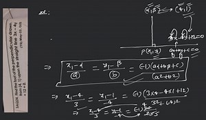 S A Q 24. Find the foot of the perpendicular drawn from (4,1) u... | Filo