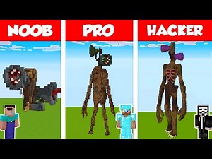 Minecraft NOOB vs PRO vs HACKER: SIREN HEAD HOUSE BUILD CHALLENGE in Minecraft / Animation