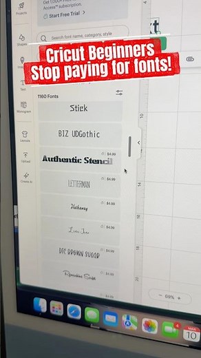 How to Get FREE Fonts in Cricut Design Space #cricut #cricutbeginner