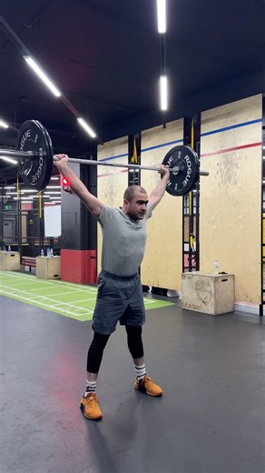 Snatch technique work with beginner athlete #crossfit #motivation #weightlifting #life #shorts