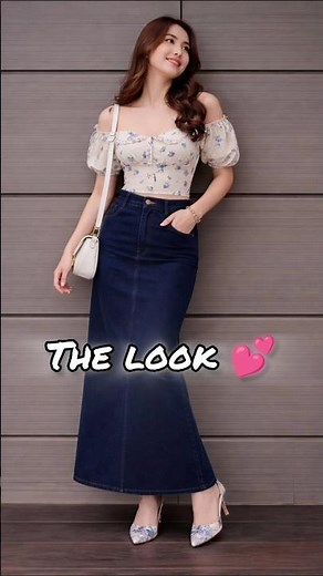 💙🔥Summer Special Denim Skirt Look 2026✨Must Try#fyp #foryou #viral #trending #fashion #outfit#shorts