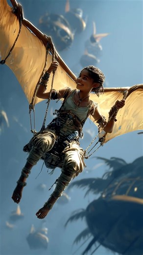 In N’Gami, the forest raises its people. Here, children learn to glide before they learn to rush. Not because flight is a skill to master, but because it teaches something deeper — how to move WITH the world, not against it. How to trust what holds you. How to listen before you leap. Instructors don’t push. They guide. They place small hands on wooden wings and say: Feel the air first. The forest has carried your grandmother. It will carry you too. This is what intergenerational life looks like 