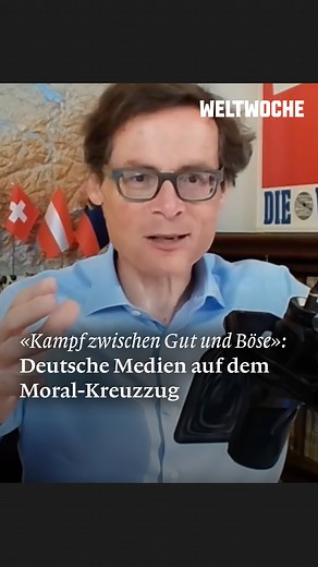 4.7K views · 194 reactions | «Kampf zwischen Gut und Böse»: Deutsche Medien auf dem Moral-Kreuzzug  Jetzt ganzes Video hier anschauen: https://www.youtube.com/watch?v=wPnT6TmRaBQ | DIE WELTWOCHE | Facebook