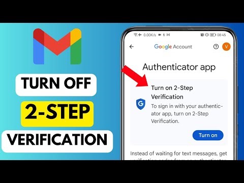 how to turn off 2 steps verification in Gmail account - Step By Step